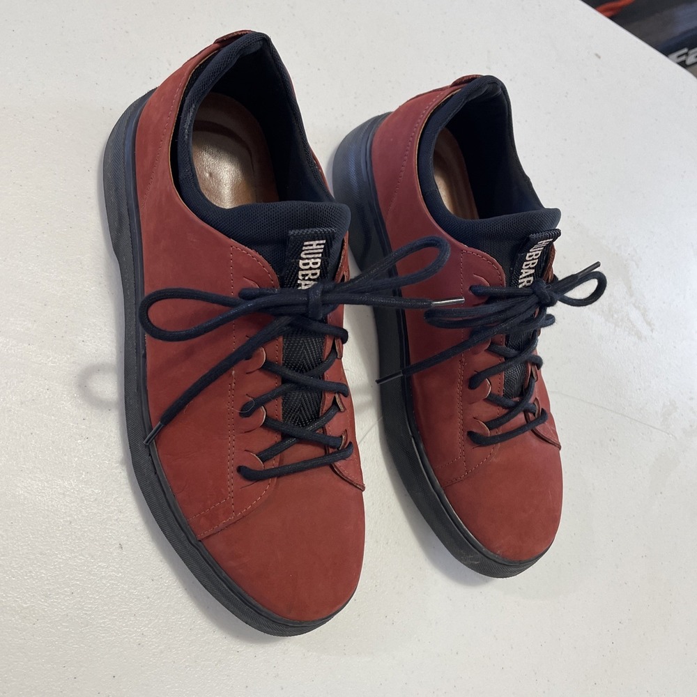 Samuel Hubbard Flight Low Top‎ Sneakers In Rust Nubuck Leather 8.5